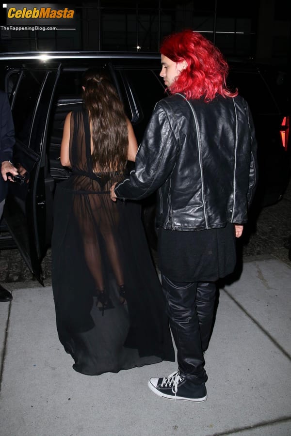Addison Rae Ass in a See Through Dress at the Met Gala After Party, Zero Bond, New York photo 13