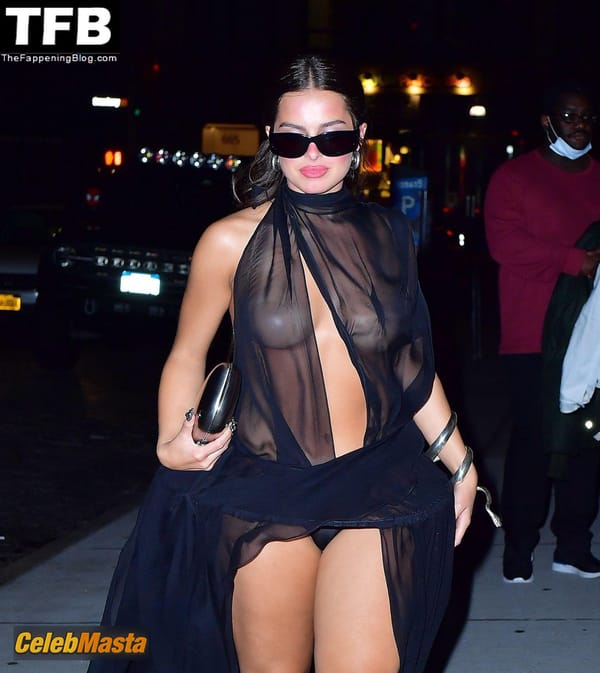 Addison Rae Ass in a See Through Dress at the Met Gala After Party, Zero Bond, New York photo 17