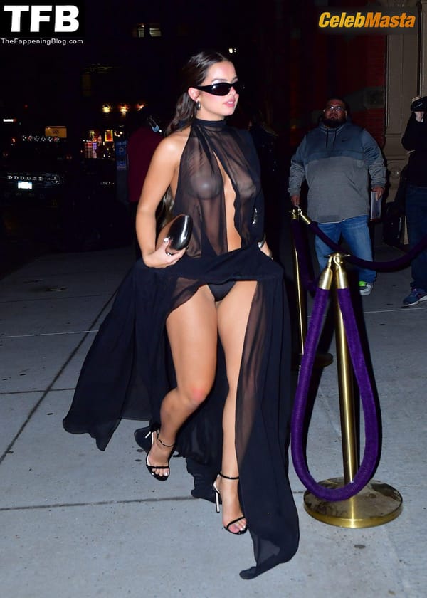Addison Rae Ass in a See Through Dress at the Met Gala After Party, Zero Bond, New York photo 24