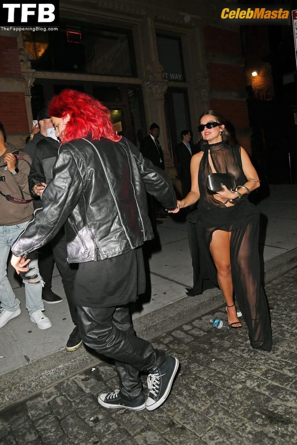 Addison Rae Ass in a See Through Dress at the Met Gala After Party, Zero Bond, New York photo 27