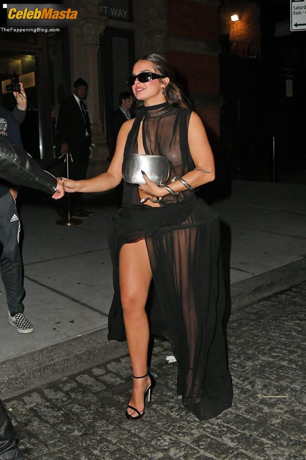 Addison Rae Ass in a See Through Dress at the Met Gala After Party, Zero Bond, New York photo 28