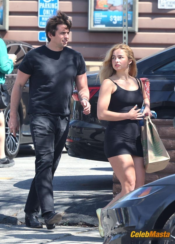 Addison Rae Legs in a Sheer Mini Dress at a Park, Los Angeles photo 30