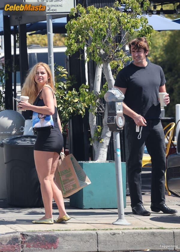Addison Rae Legs in a Sheer Mini Dress at a Park, Los Angeles photo 38
