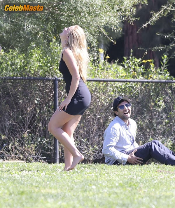 Addison Rae Legs in a Sheer Mini Dress at a Park, Los Angeles photo 45