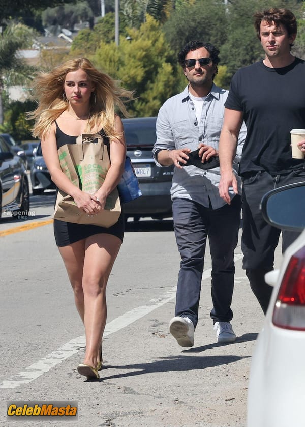 Addison Rae Legs in a Sheer Mini Dress at a Park, Los Angeles photo 51