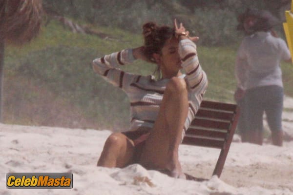 Alessandra Ambrosio Figure Photoshoot for Gal Floripa in Riviera Maya, Mexico photo 17