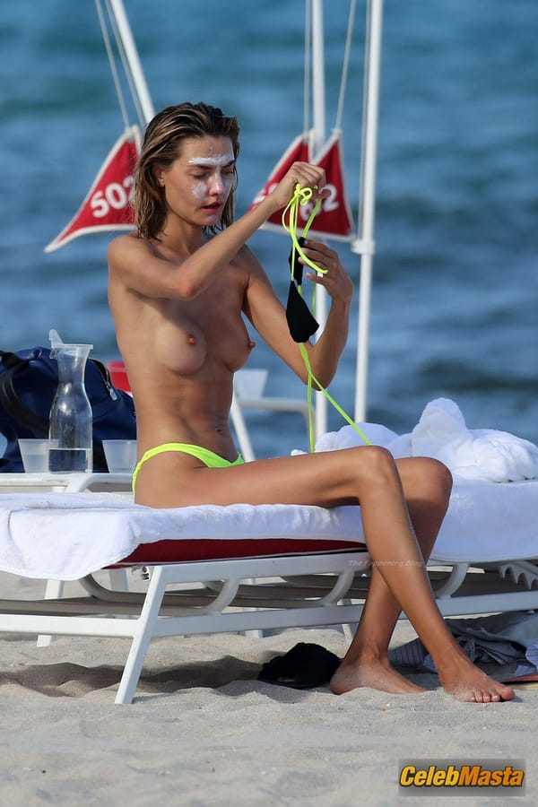 Alina Baikova on the Beach in Miami photo 8