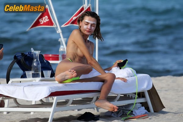 Alina Baikova on the Beach in Miami photo 11