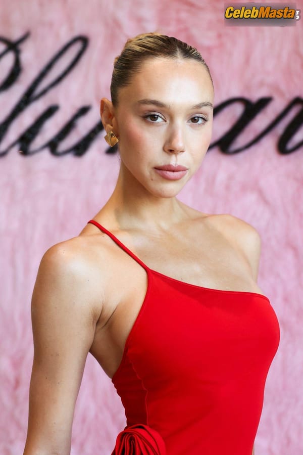 Alexis Ren Red at Blumarine’s Pre Fall 2023 Soiree photo 9