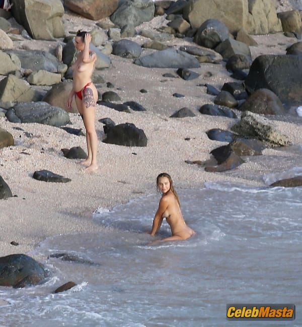 Alexis Ren photos from the beach in St. Barth photo 7