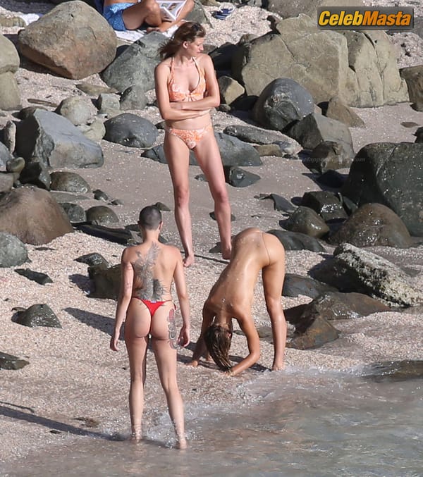 Alexis Ren photos from the beach in St. Barth photo 10
