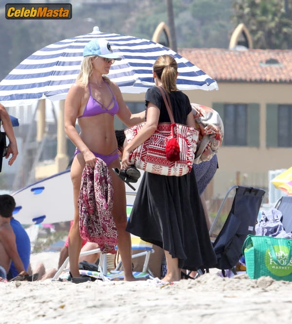 Ali Larter with husband Hayes MacArthur at the beach in Malibu photo 58