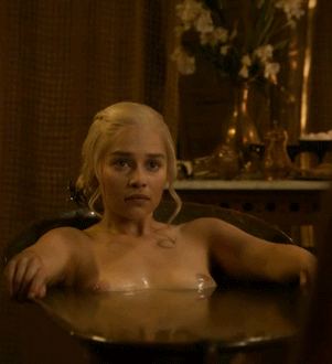 Gif Pics of Emilia Clarke Bathtub Scene photo 9