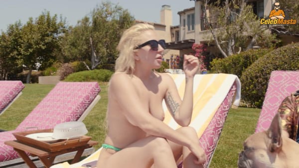 Hot Topless Lady Gaga Photos In Five Foot Two on Beach Chair photo 1