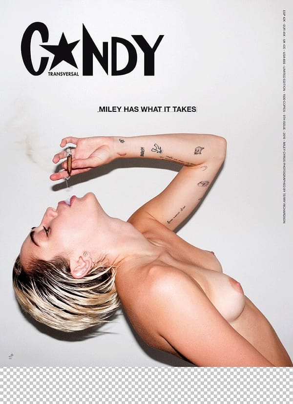 Miley Cyrus Pussy Surfaced in Weird Sex Pose Pics by Paper Magazine photo 6