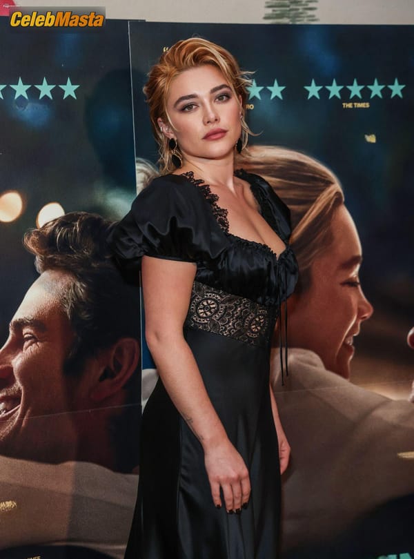 Florence Pugh Stuns In A Hot Black Lace At We Live In Time Premiere In London photo 3