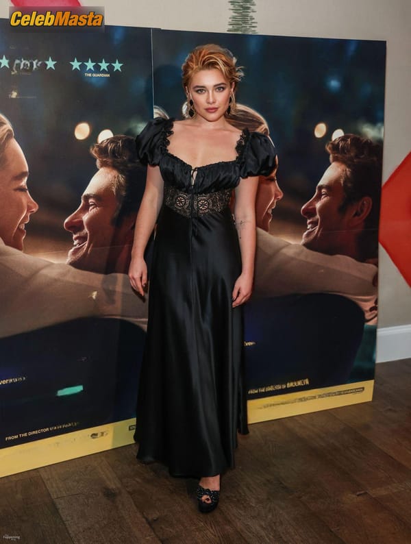 Florence Pugh Stuns In A Hot Black Lace At We Live In Time Premiere In London photo 9