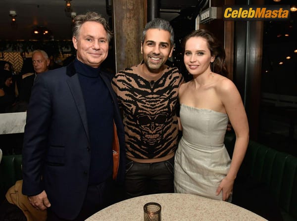Felicity Jones at the DuJour Winter Issue Celebration in New York City photo 9