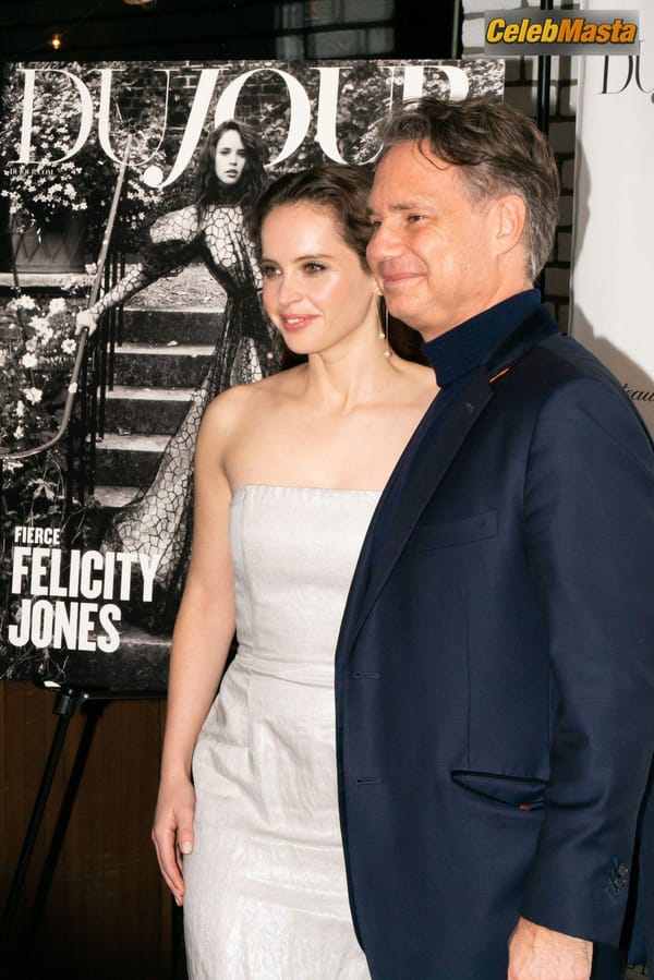 Felicity Jones at the DuJour Winter Issue Celebration in New York City photo 29