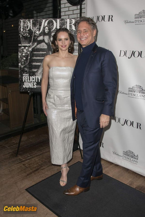 Felicity Jones at the DuJour Winter Issue Celebration in New York City photo 33