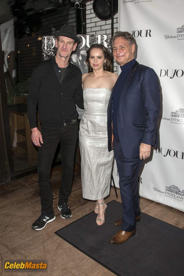 Felicity Jones at the DuJour Winter Issue Celebration in New York City photo 36