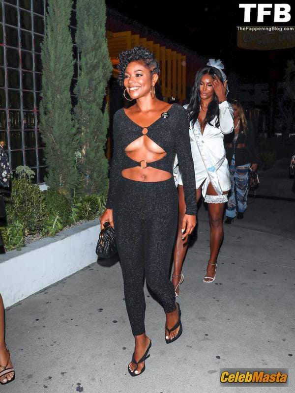 Gabrielle Union Seen Showing Off Her Underboob On A Girls Night Out in LA photo 1