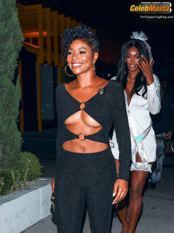 Gabrielle Union Seen Showing Off Her Underboob On A Girls Night Out in LA photo 4