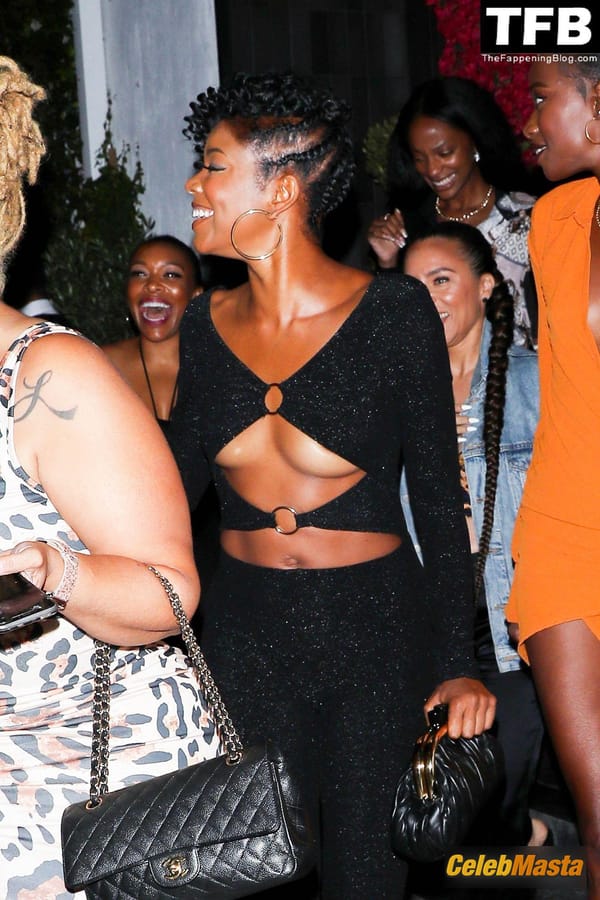Gabrielle Union Seen Showing Off Her Underboob On A Girls Night Out in LA photo 13