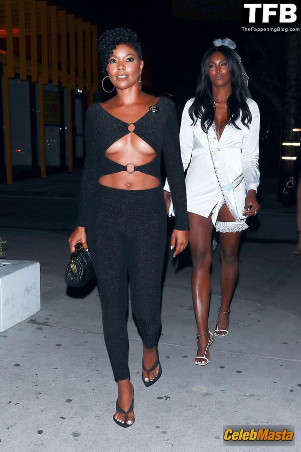 Gabrielle Union Seen Showing Off Her Underboob On A Girls Night Out in LA photo 14