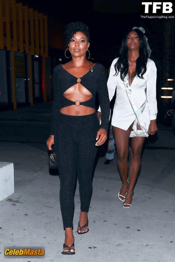 Gabrielle Union Seen Showing Off Her Underboob On A Girls Night Out in LA photo 18