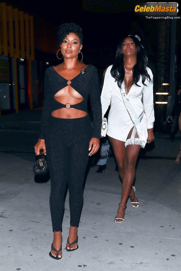 Gabrielle Union Seen Showing Off Her Underboob On A Girls Night Out in LA photo 19