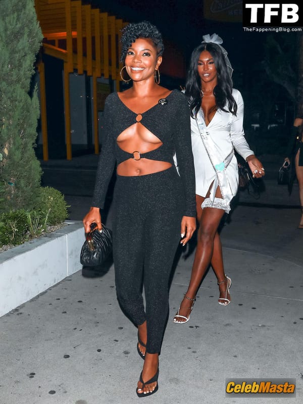 Gabrielle Union Seen Showing Off Her Underboob On A Girls Night Out in LA photo 21