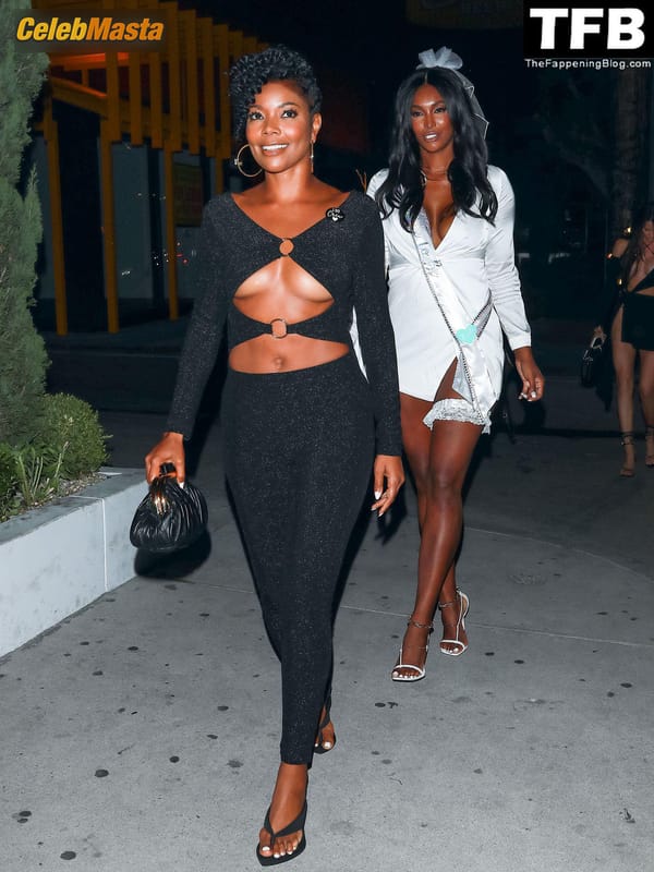 Gabrielle Union Seen Showing Off Her Underboob On A Girls Night Out in LA photo 22