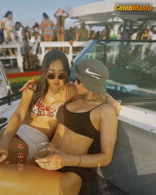 Erin Moriarty And Karen Fukuhara Beach Photos photo 2