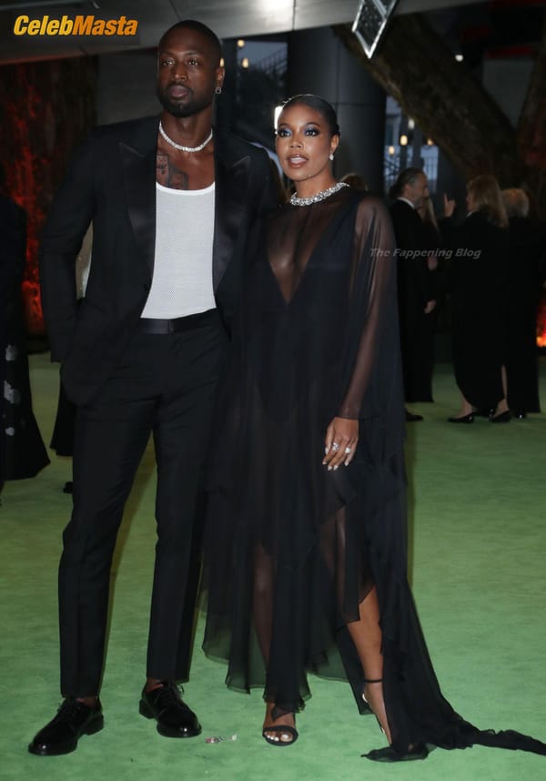 Gabrielle Union Flaunts Her Cleavage in A Black Dress at the Opening Gala of Academy Museum Motion Pictures In Los Angeles photo 3