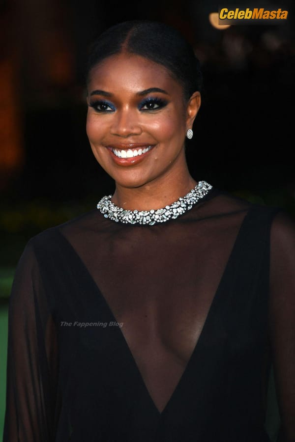 Gabrielle Union Flaunts Her Cleavage in A Black Dress at the Opening Gala of Academy Museum Motion Pictures In Los Angeles photo 6