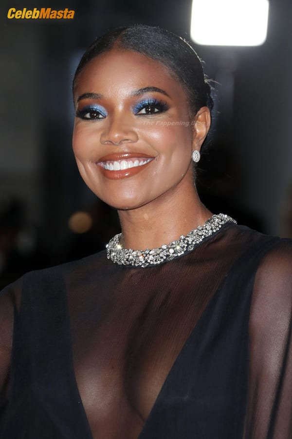 Gabrielle Union Flaunts Her Cleavage in A Black Dress at the Opening Gala of Academy Museum Motion Pictures In Los Angeles photo 8