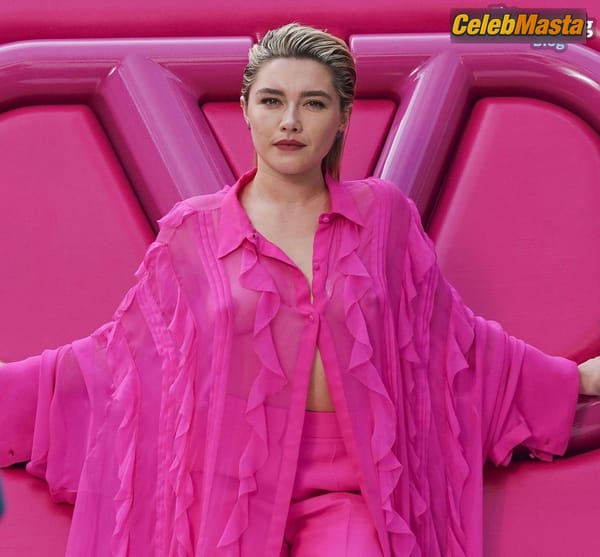 Florence Pugh Flashes Her Hot Tits During a Photoshoot for Valentinos New Campaign in Rome photo 12