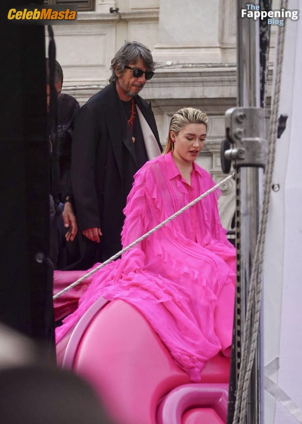 Florence Pugh Flashes Her Hot Tits During a Photoshoot for Valentinos New Campaign in Rome photo 33