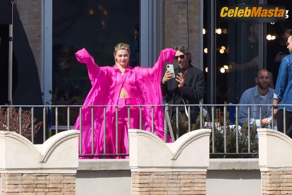 Florence Pugh Flashes Her Hot Tits During a Photoshoot for Valentinos New Campaign in Rome photo 47