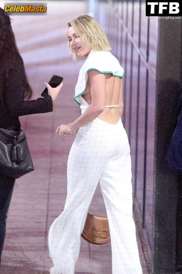 Florence Pugh Seen Flaunting Her Hot Figure In White At The Wonder Q and A In Los Angeles photo 5
