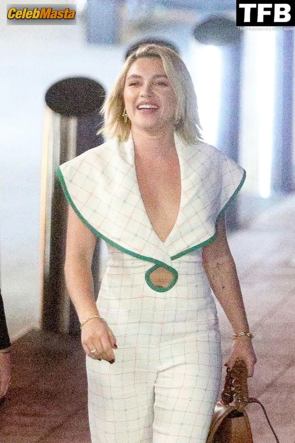 Florence Pugh Seen Flaunting Her Hot Figure In White At The Wonder Q and A In Los Angeles photo 12