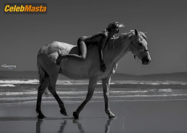 Genevieve Morton Seductive Horse Photoshoot In Paris photo 4