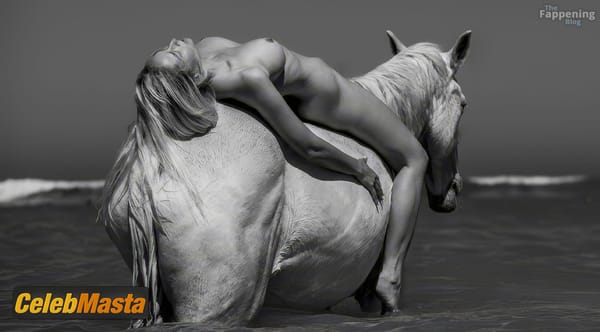 Genevieve Morton Seductive Horse Photoshoot In Paris photo 7
