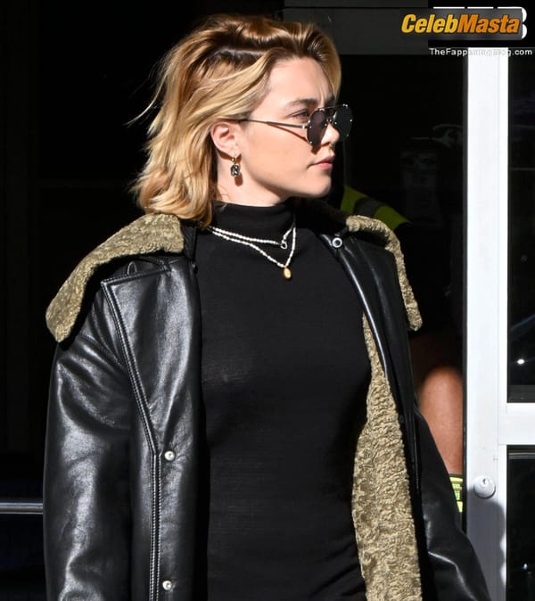 Florence Pugh Seen Showing Off Her Pokies At The JFK Airport In NYC photo 19