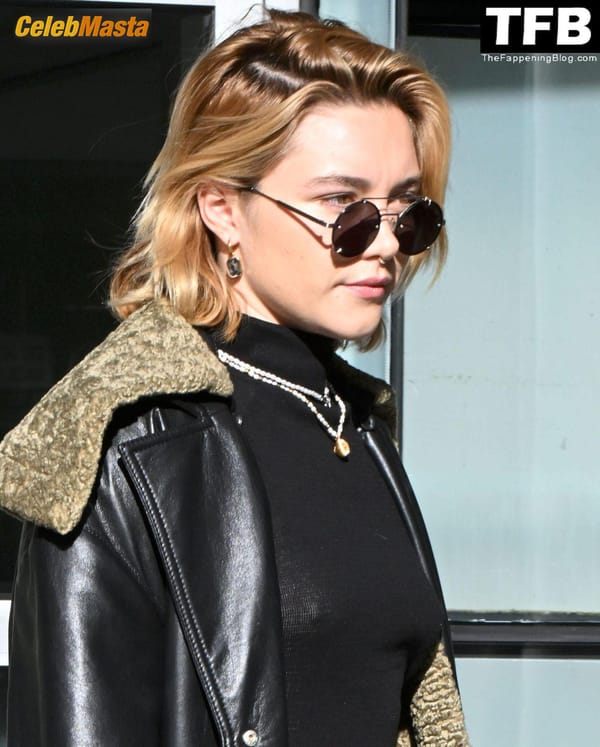 Florence Pugh Seen Showing Off Her Pokies At The JFK Airport In NYC photo 22