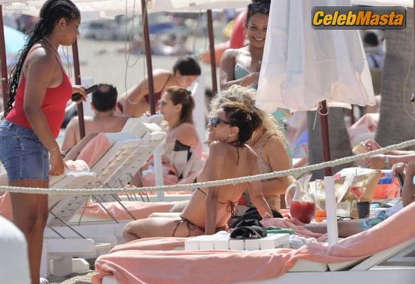 Eva Longoria Seen Showing Off Her Sizzles Bikini Body At Marbella Beach In Spain photo 18