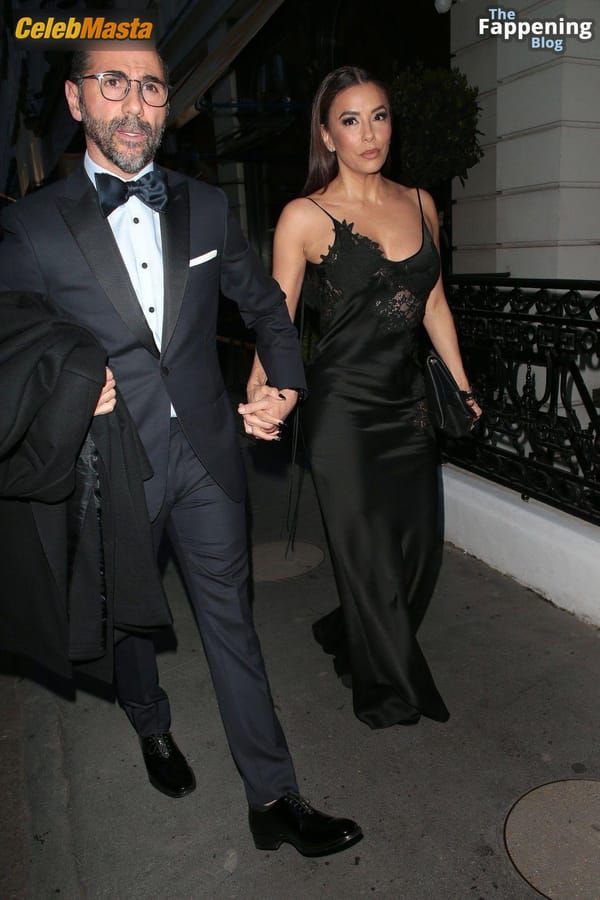 Eva Longoria Sizzles In A Black Dress At Victoria Beckhams 50th Birthday Bash In London photo 5