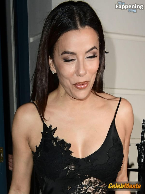 Eva Longoria Sizzles In A Black Dress At Victoria Beckhams 50th Birthday Bash In London photo 24