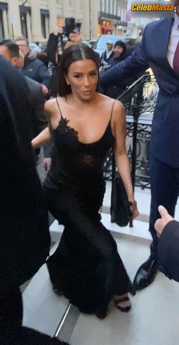 Eva Longoria Sizzles In A Black Dress At Victoria Beckhams 50th Birthday Bash In London photo 42